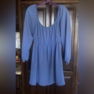 Altar’d State ~ Long Sleeves Short Dress ~ Size Small ~ Blue